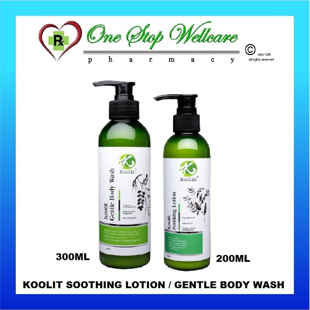 Koolit Soothing Lotion 200ml / Gentle Body Wash 300ml