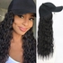 Black Hat wig female curly hair fashion cap natural hair for lady