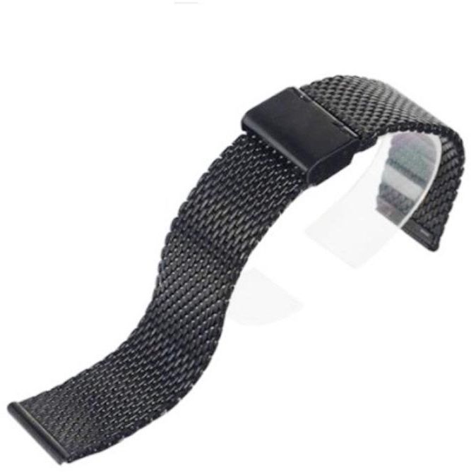 Replacement Stainless Steel Bracelet Metal Watchband Black For Pebble Time