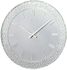 Rythm CMG753NR03 Wall Clock - Silver, White