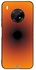 Orange Circles Pattern Print Protective Case Cover For Huawei Y9A Yellow/Black