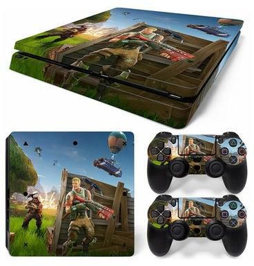 3-Piece Fortnite Waterproof Console And Controller Sticker Set For PlayStation 4