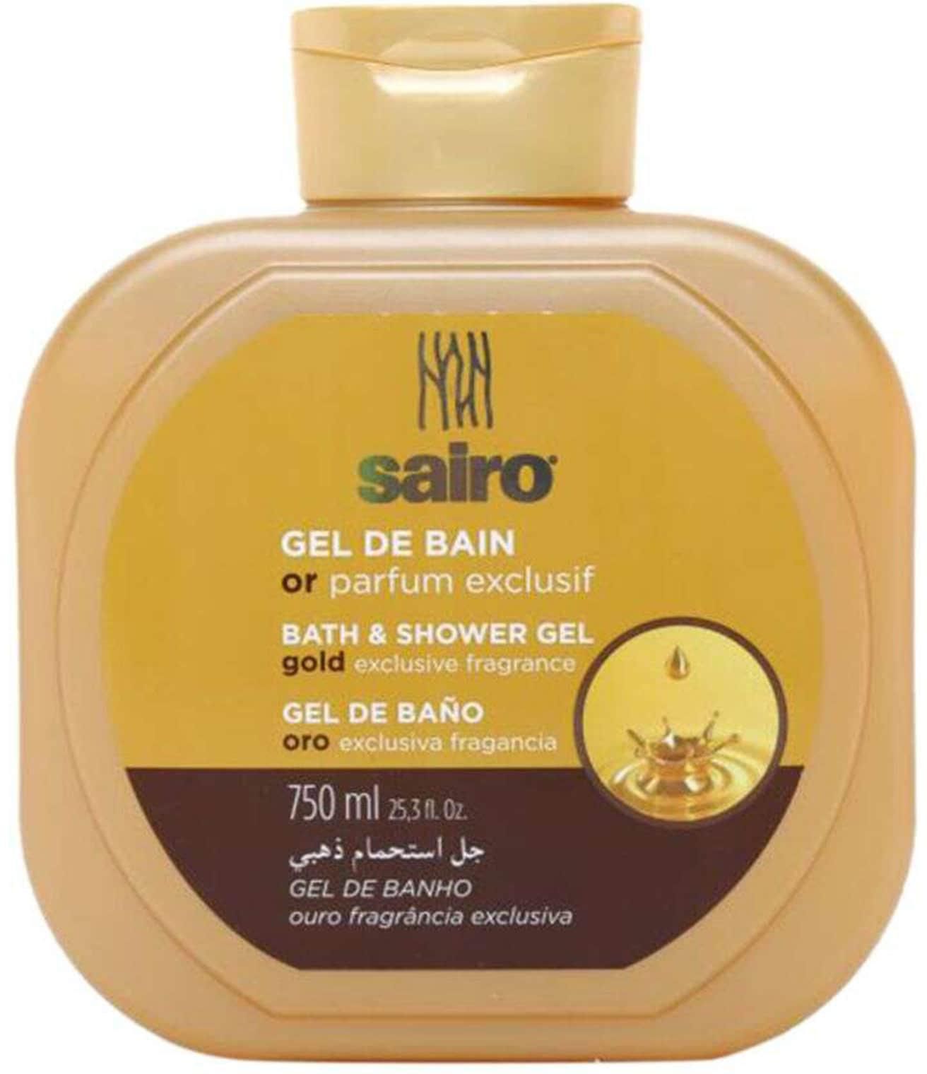 Sairo bath &amp; shower gel gold exclusive fragancia 750 ml