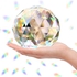BPA Clear Glass Crystal Ball Prism Suncatcher Rainbow Maker, Sphere Faceted Gazing Ball for Window, Feng Shui, Home Office Garden Decoration(100mm3.94inch), 100 mm3.94 in