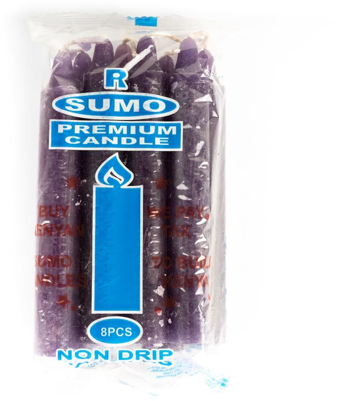 Sumo Candle 8 Pack-Purple