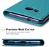 HTC U11 Case Cover, Leather PU Flip Wallet, Stand, Card Holder, TPU bumper, Blue