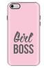 Stylizedd Apple iPhone 6 Plus Premium Dual Layer Tough Case Cover Gloss Finish - Girl Boss Pink