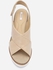 Geox Leather Wedge Sandals - Beige