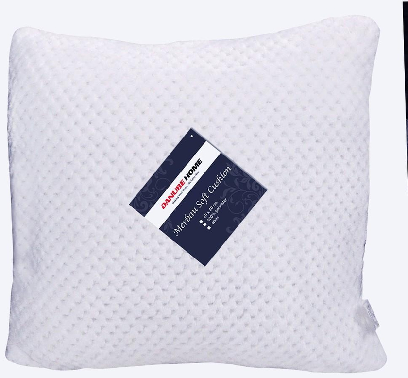 Merbau Soft Cushion 40x40 cm - White