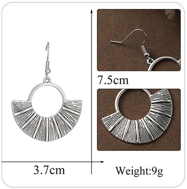 Long Elegant Women's Earring, Silver Accessory