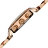 August Steiner Women's Rose Gold Dial Resin Band Multifunction Watch - AS8062RG
