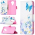 Nokia 3.4 (2020) Case, Flip PU Leather Wallet Phone Cover for Nokia 3.4 2020 - Flower Butterfly