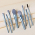 Professional 8Pcs Makeup Brush Set - With Kit Purse