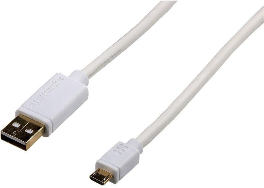 Promate LinkMate-U2L USB 3 Meter Premium USB To Micro-USB 2.0 flexShield PVC Coated Copper Cable