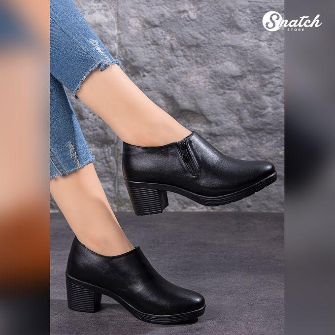 Mini Leather Boot For Women - Black