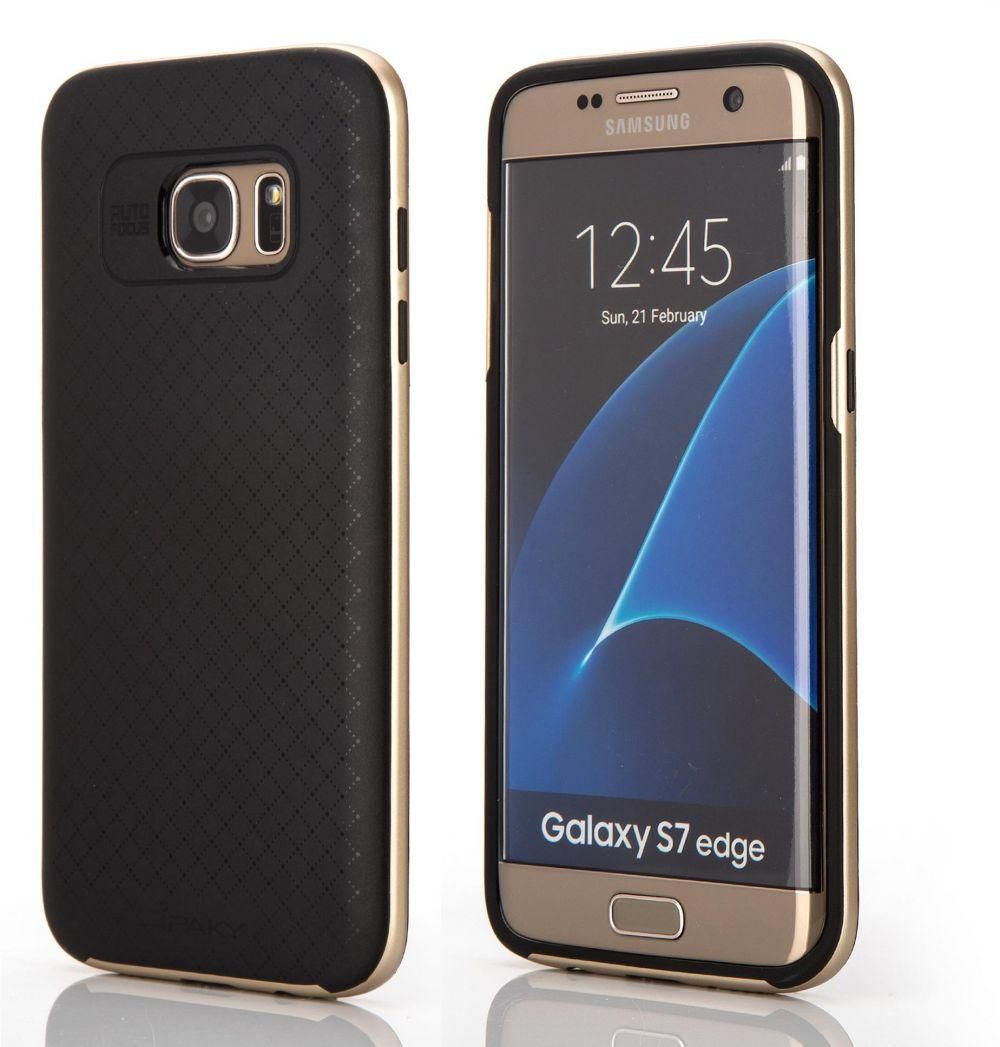 Samsung Galaxy S7 Edge - iPaky Luxury Hybrid case - Gold