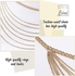 Fashion Layered Waist Chain Gold Metallic MultiLayered Body Chain