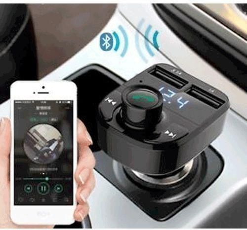 Car X8 Dual USB Wireless Bluetooth FM Transmitter Car Kit Hands-free Radio MP3 Player Dual USB Fast Charger & Aux Interface