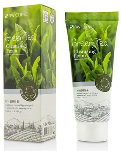 3W Clinic Pure Natural - Green Tea Foam Cleansing 100ml