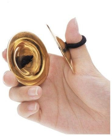 Belly Dancing Gold Finger Cymbals Musical Instrument