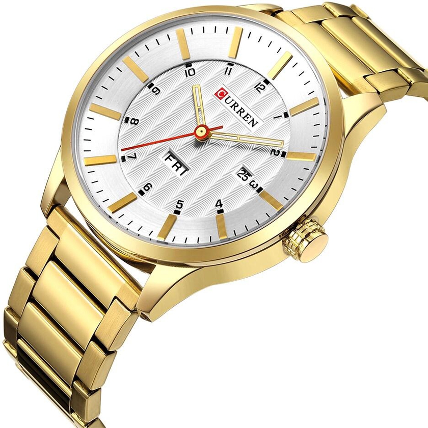 CURREN-CURREN 8316 Men Watch Quartz Brand Watch Wristwatch Calendar Time Display Stainless Steel Watch