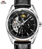 Tevise TEVISE Automatic Mechanical Men Watch Tourbillon Self-Wind Leather Luxury Gold Wristwatch Hombre 795A