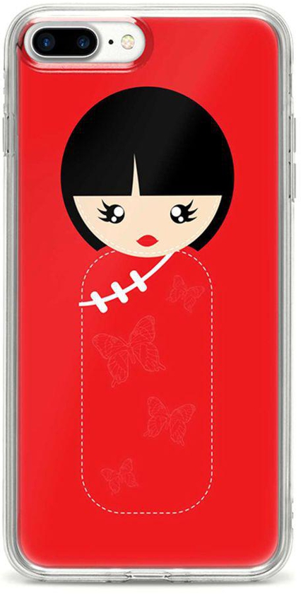 Protective Case Cover For Apple iPhone 8 Plus Chinese Doll Full Print