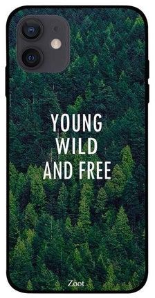 Young Wild And Free Printed Case Cover -for Apple iPhone 12 Green/White/Black Green/White/Black