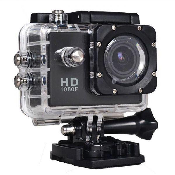 Qrios SJ4000 1080p Full HD Flash Memory Action Sports DV Camera - 4x Optical Zoom, Black