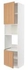 METOD Hi cb f oven/micro w 2 drs/shelves, white/Vedhamn oak, 60x60x240 cm - IKEA