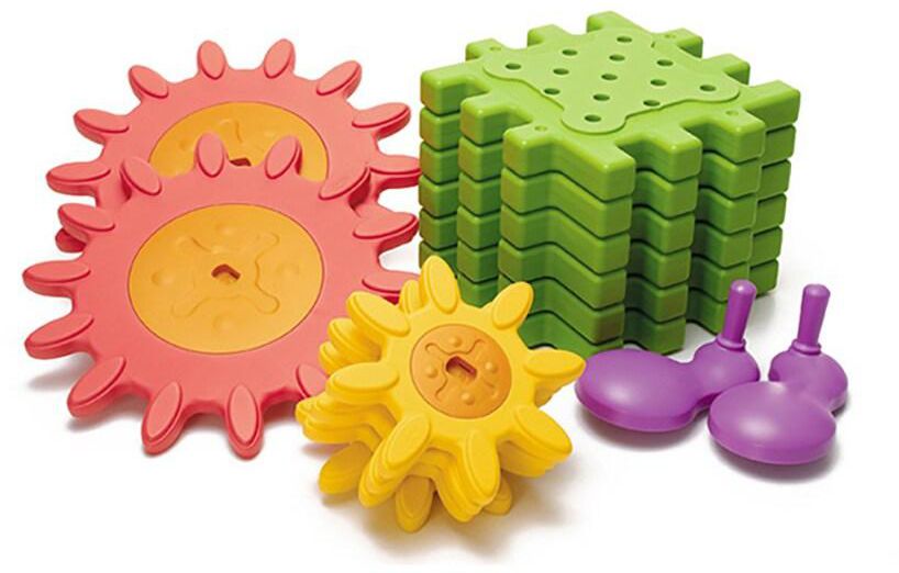Kids Plastic Tactile Play Tiles Construction Building Toys
