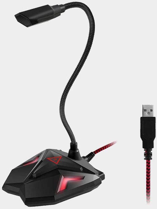 Yanmai G55 Capacitive USB Gaming Microphone With LED Indicator(Black)
