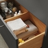 HAVBÄCK Wash-stand with drawers - dark grey 60x48x63 cm