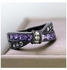 Faux Amethyst Studded Ring