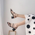 Women's Outdoor High-heeled Sandals - Black