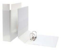 2 D Ring Binder A4 White 50mm (2") [500 sheets]