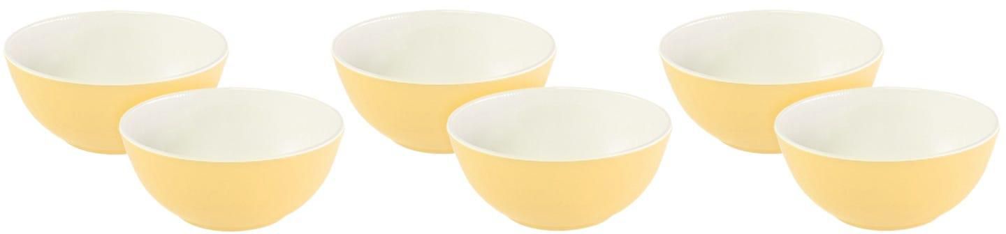 Get Bright Designs Melamine Bowl Set, 6 Pieces, 14X6 Cm - Yellow with best offers | Raneen.com