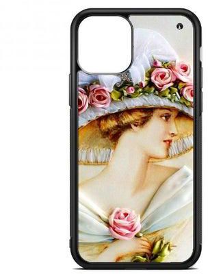 PRINTED Phone Cover FOR IPHONE 13 MINI a beautiful woman holds rose