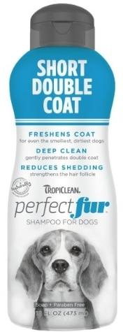 Tropiclean Perfect Fur Short Double Coat Shampoo for Dogs
