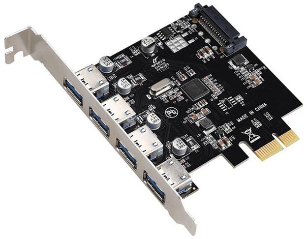 PCIE to USB 3.0 Expansion Card 4 Port USB 3.0 PCI Express Adapter