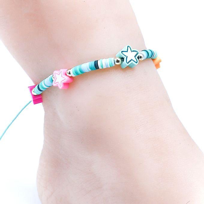 Handmade, Bohemian Colorful Beads Anklet Fine Jewelry For Women,Star