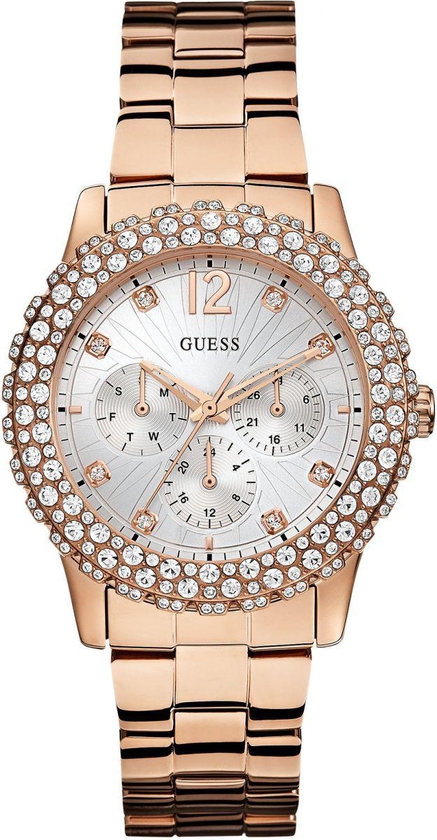Guess Women's Silver Dial Stainless Steel Band Watch - U0335L3