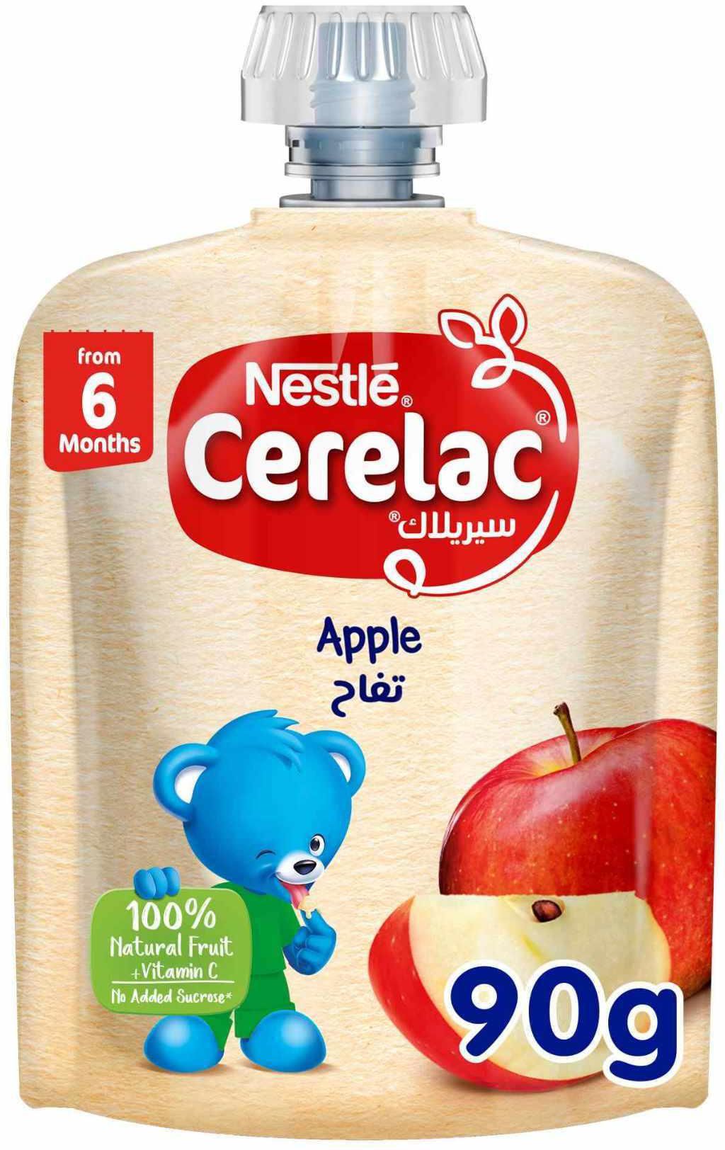 Nestle Cerelac Fruits Puree Pouch Apple 90g