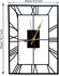 Metal Latin Vertical Rectangular Wall Clock - 40 Cm X 25 CM Black Color