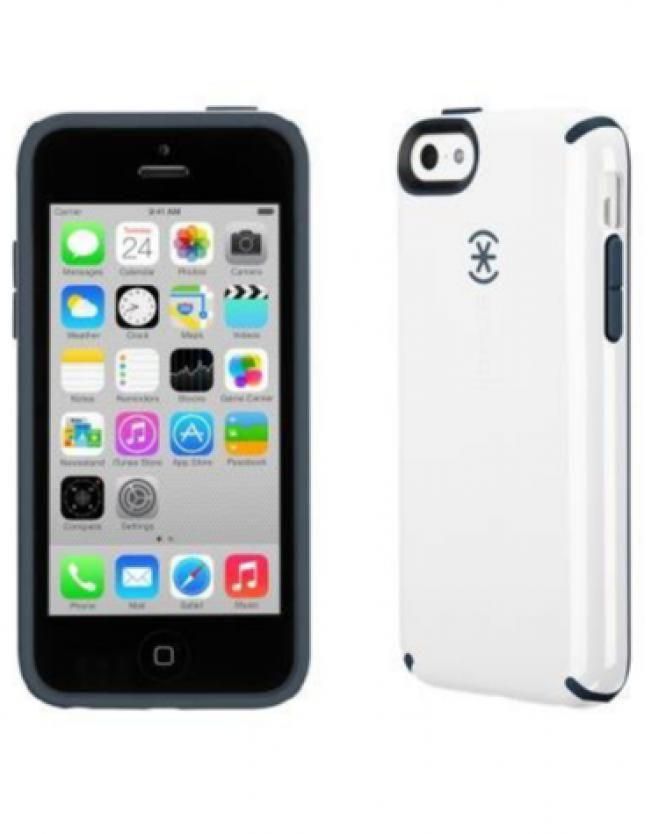Speck Spk-A2242 Candyshell Case for iPhone 5C - White/Charcoal Grey