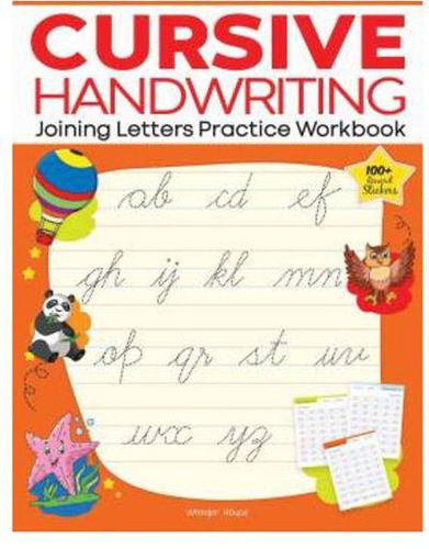 Cursive Handwriting Joining Letters Practice Workbook - English