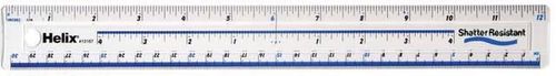 Helix F Grip Shatter Resistant Ruler 12 Inches/30 cm