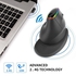 Wireless Mouse Vertical Rechargeable Cordless Ergonomic 3200 DPI For