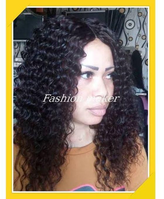 Water Wave Curly Wig With Closure-1b