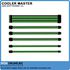 Cooler Master CMA-SEST16GRBK1-GL Extension Sleeved Cable Kit - Green+Black GL